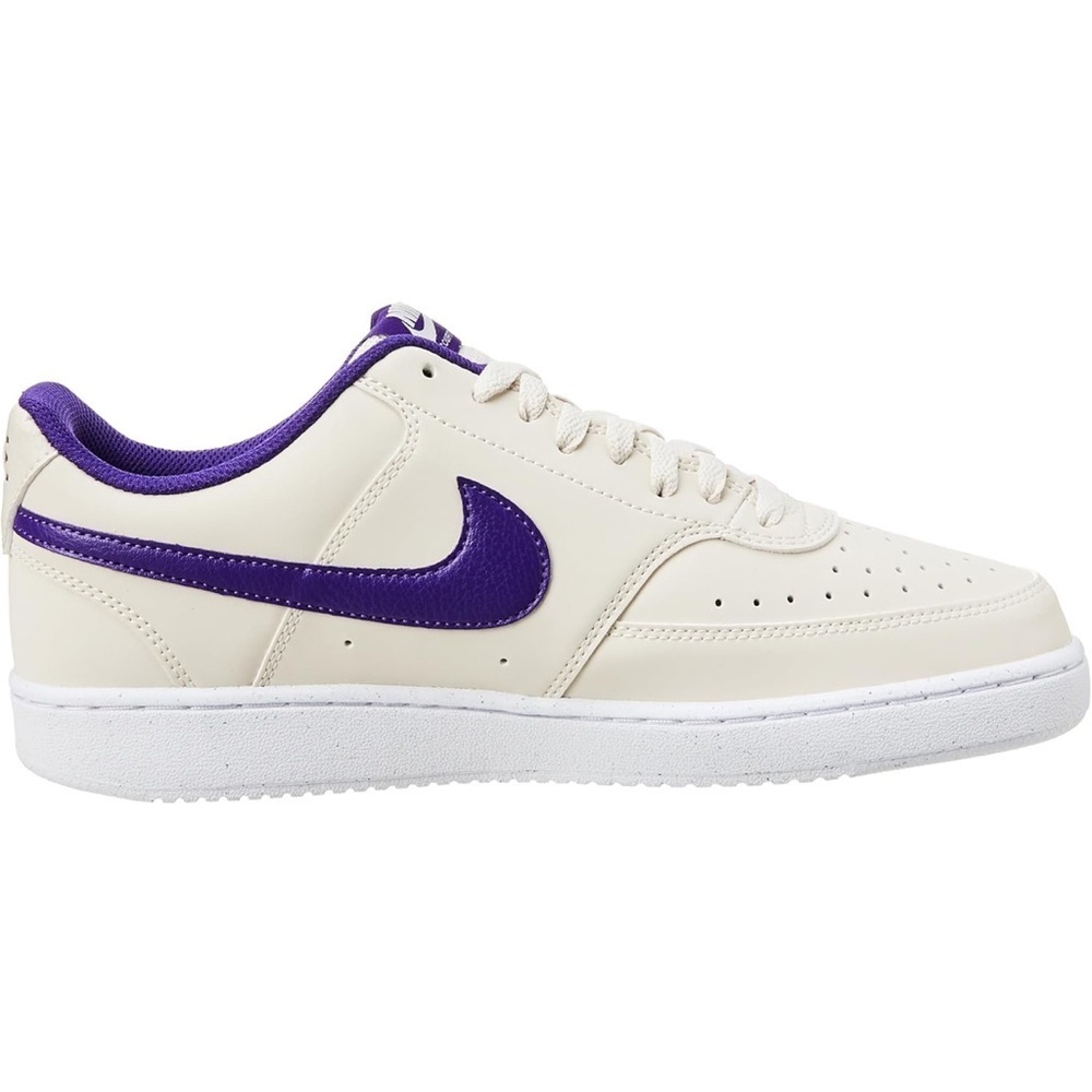 New with Damaged Box Men's Nike Court Vision Lo Cream/Purple Size 13